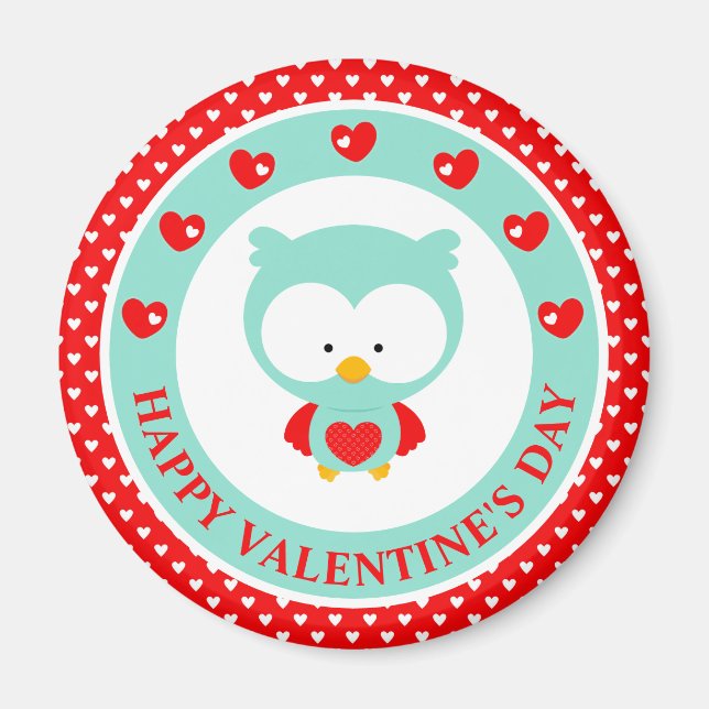 Valentinstag niedlich magnet (Vorne)