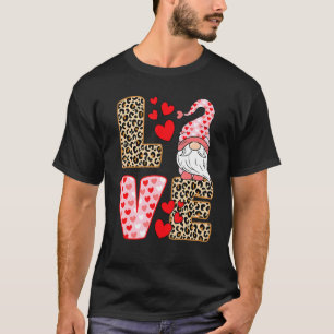 Valentinstag Niedliche Liebe Herzogin Leopard Käse T-Shirt