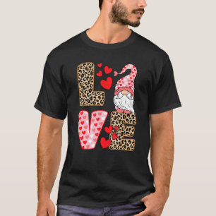 Valentinstag Niedliche Liebe Herzogin Leopard Käse T-Shirt