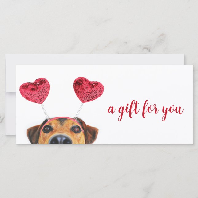 Valentinstag Niedlicher Spaß Dog Headband Geschenk (Vorderseite)