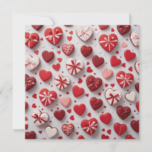 Valentinstag niedliches Schreibpapier Einladung