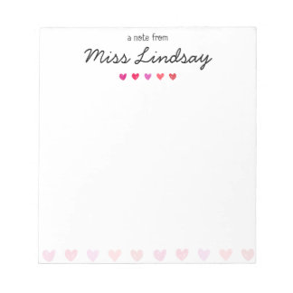 Valentinstag-Note-Pad Notizblock