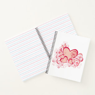 Valentinstag-Notebook Notizbuch
