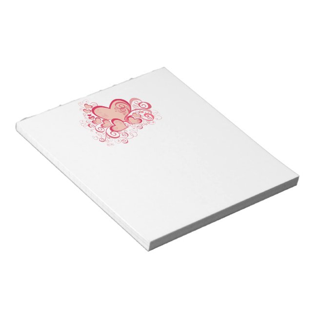 Valentinstag Notizblock (angewinkelt)
