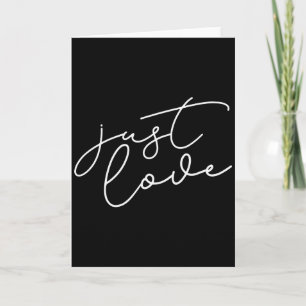 Valentinstag Nur Liebe Inspirierendes Design Karte