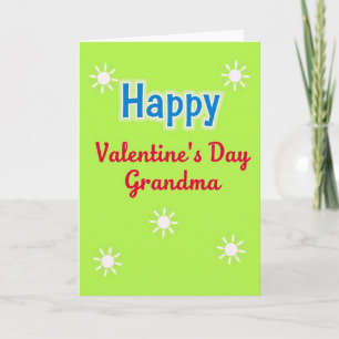 Valentinstag Oma Sonnenmuster Karte