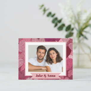 Valentinstag-Paar-Karte   Benutzerfoto Postkarte