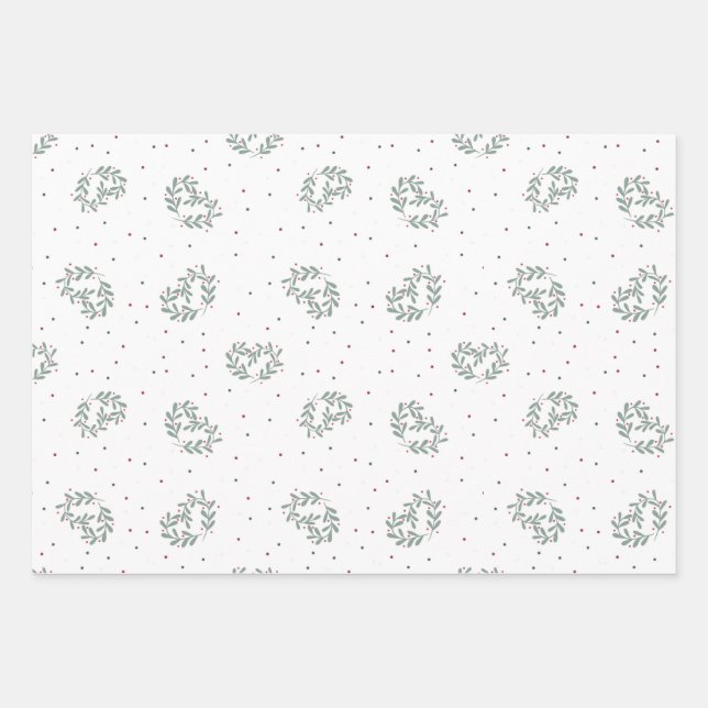 Valentinstag, Packpapier, nahtloses Muster Geschenkpapier Set (Vorderseite)