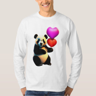 Valentinstag Panda & Herzballon, Valentinstag T-Shirt