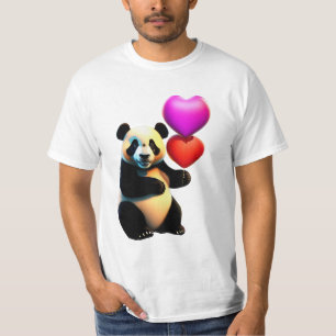 Valentinstag Panda & Herzballon, Valentinstag T-Shirt