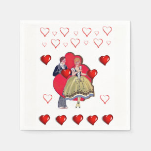 Valentinstag-Papier-Tischservietten Serviette