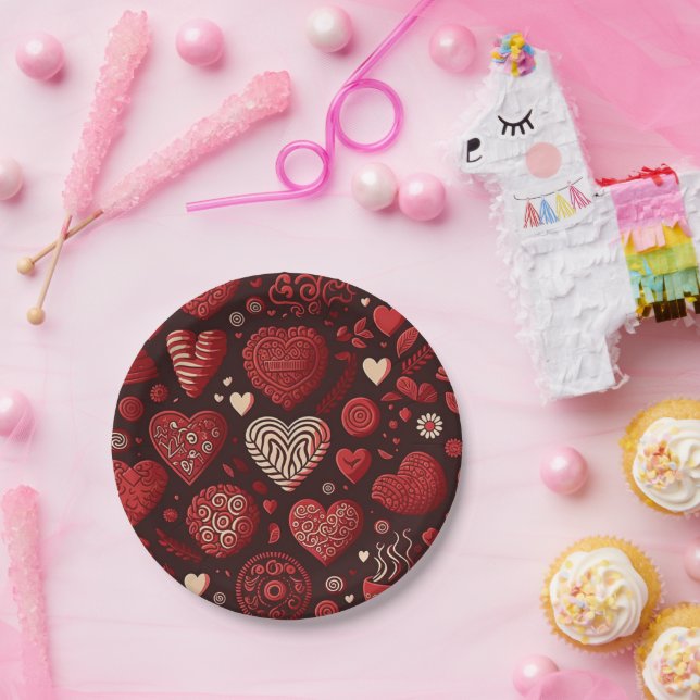 Valentinstag Pappteller (Party)