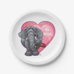 Valentinstag Pappteller