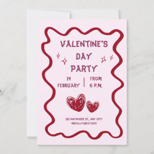 Valentinstag-Party Einladung