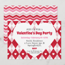 Valentinstag-Party Einladung