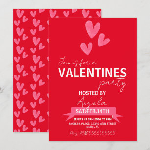 Valentinstag Party Event Business Einladung