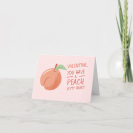 Valentinstag Peach of My Heart Card Feiertagskarte