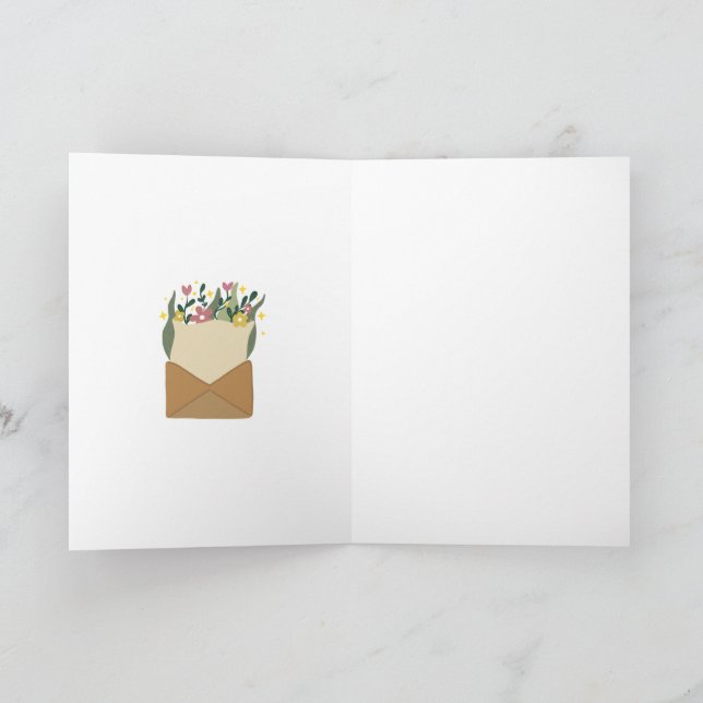 Valentinstag personalisierte Grußkarte Dankeskarte (Innenseite)