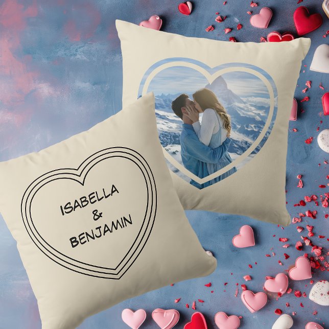 Valentinstag Personalisiertes Foto und Namen Kissen (Von Creator hochgeladen)
