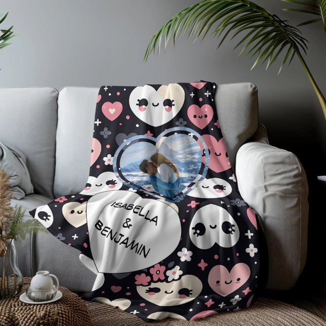 Valentinstag Personalisiertes Foto und Namen Sherpadecke (Von Creator hochgeladen)