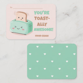 Valentinstag-Phantastischer Toastkarte im Klassenz Mitteilungskarte