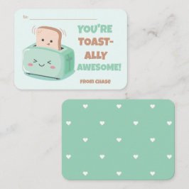 Valentinstag-Phantastischer Toastkarte im Klassenz Mitteilungskarte