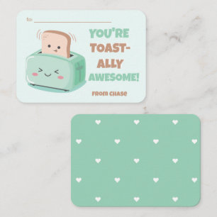 Valentinstag-Phantastischer Toastkarte im Klassenz Mitteilungskarte