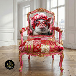 Valentinstag Pig Decoupage Seidenpapier