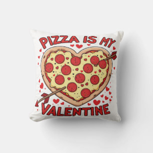Valentinstag Pizza-Liebhaber Kissen