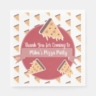 Valentinstag-Pizza-Party Kinderparty  Serviette
