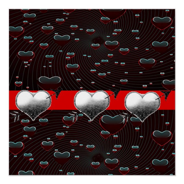 Valentinstag-Plakat Poster (Vorderseite)