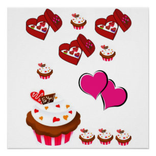 Valentinstag-Plakat Poster