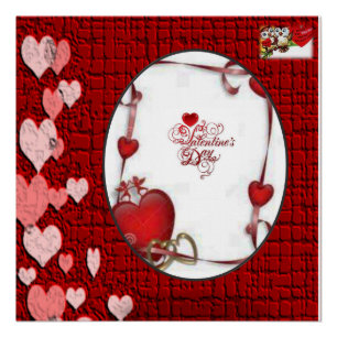 Valentinstag-Plakat Poster