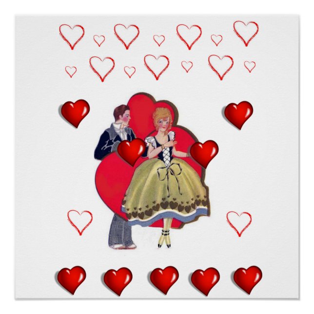 Valentinstag-Plakat Poster (Vorderseite)