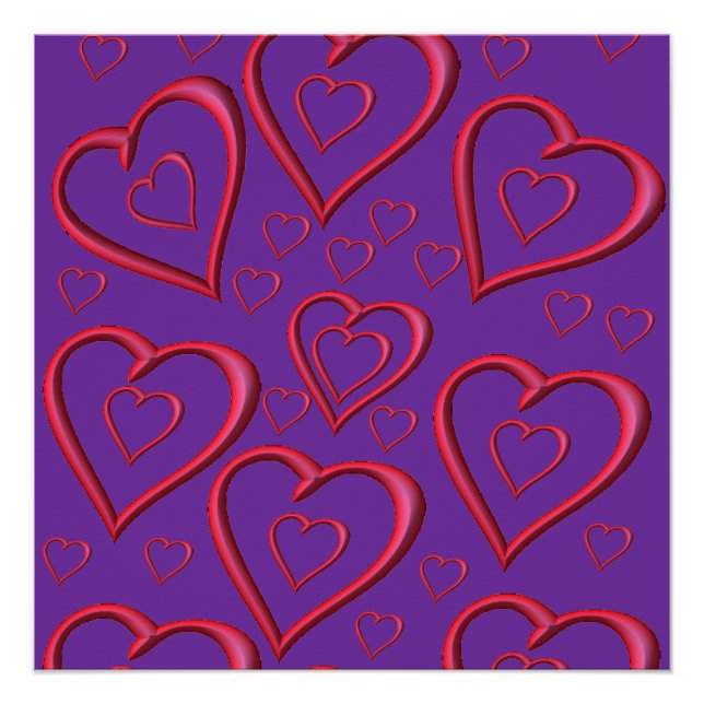 Valentinstag-Plakat Poster (Vorderseite)