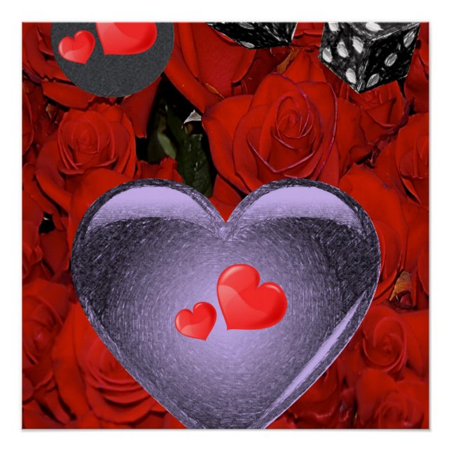 Valentinstag-Plakat Poster (Vorderseite)