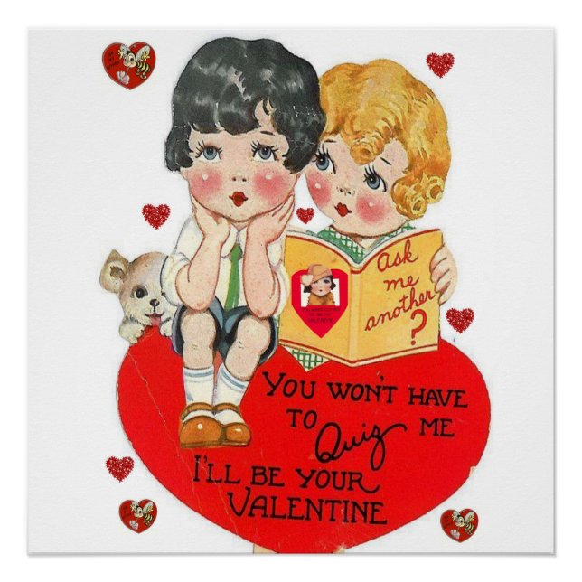 Valentinstag-Plakat Poster (Vorderseite)