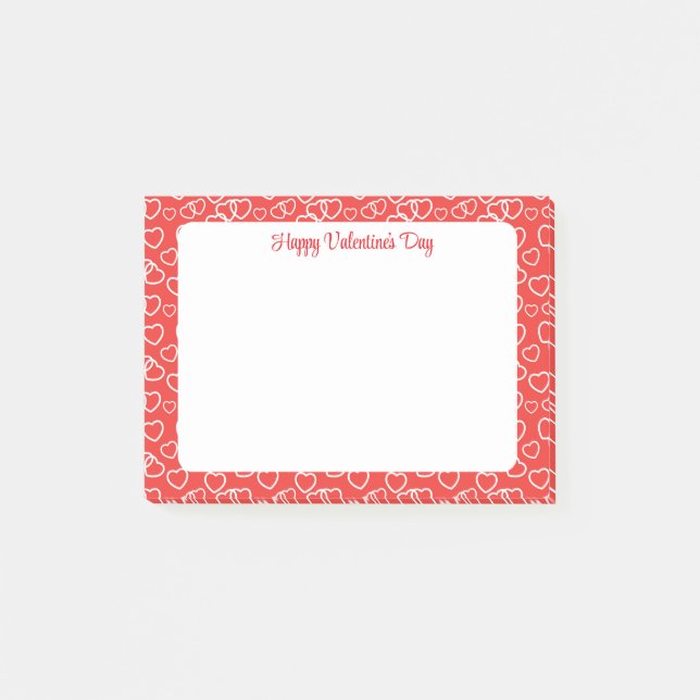 Valentinstag  post-it klebezettel (Vorderseite)