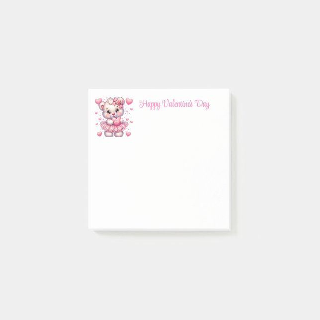 Valentinstag  post-it klebezettel (Vorderseite)