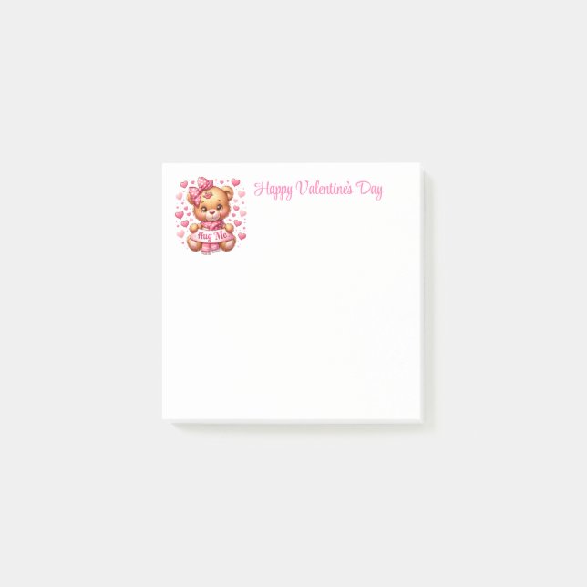 Valentinstag  post-it klebezettel (Vorderseite)