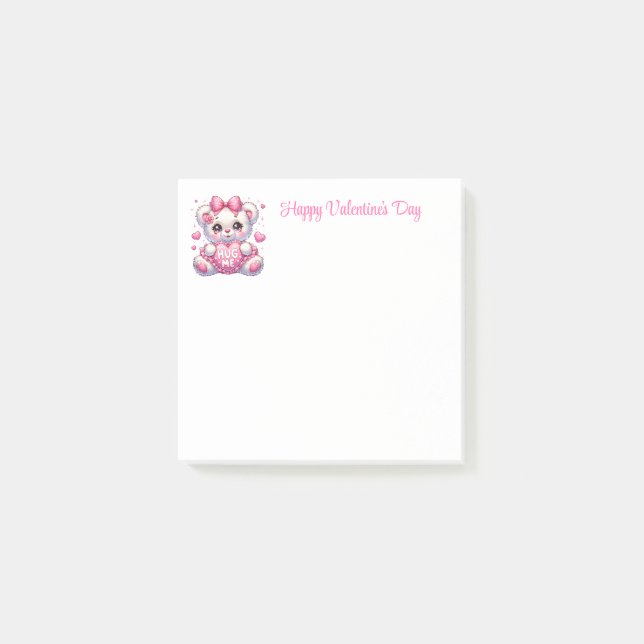 Valentinstag  post-it klebezettel (Vorderseite)