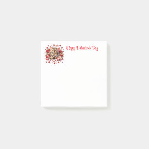 Valentinstag post-it klebezettel