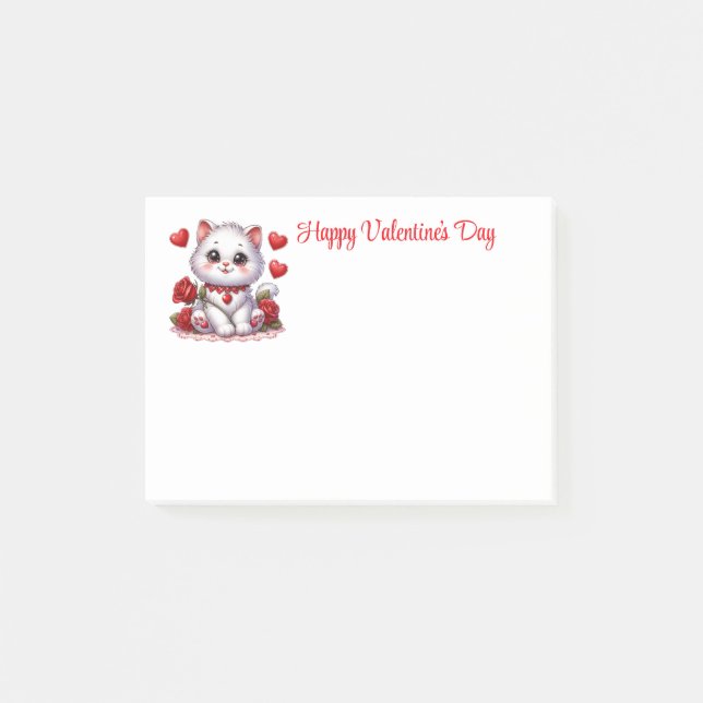 Valentinstag  post-it klebezettel (Vorderseite)