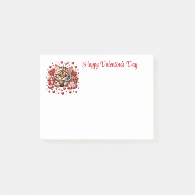 Valentinstag  post-it klebezettel (Vorderseite)
