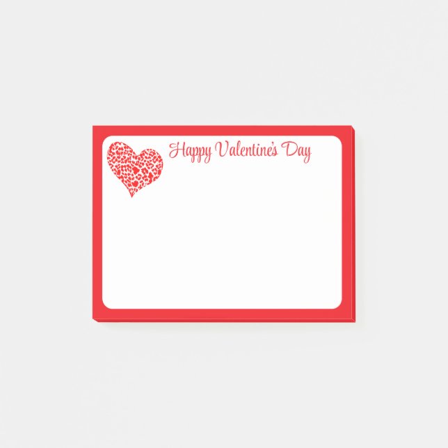 Valentinstag-Post-it-Notizen Post-it Klebezettel (Vorderseite)