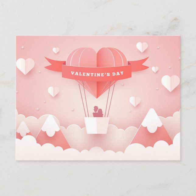 Valentinstag Postkarte (Vorderseite)