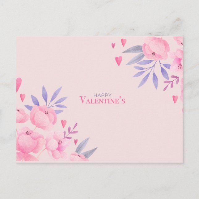 Valentinstag Postkarte (Vorderseite)