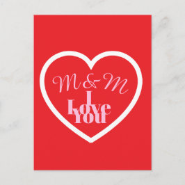 Valentinstag Postkarte