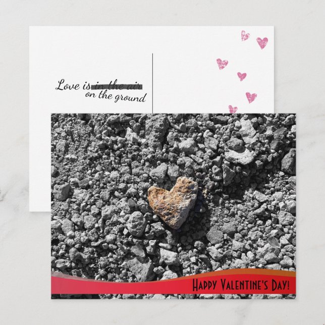 Valentinstag Postkarte (Vorne/Hinten)