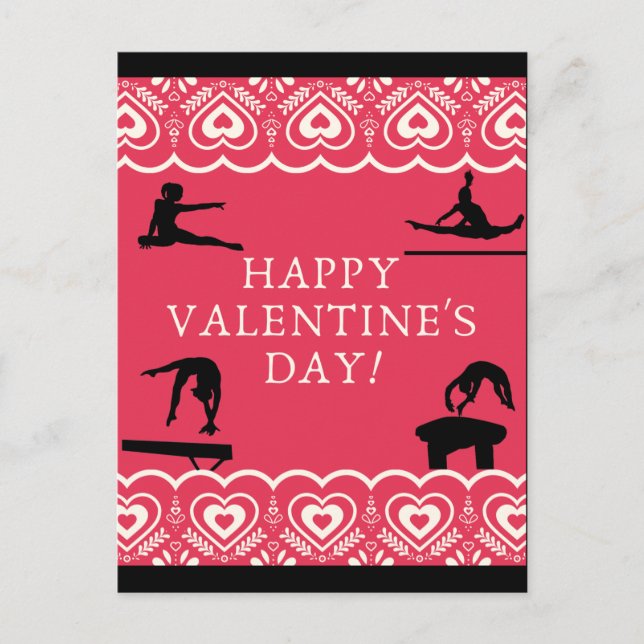 Valentinstag Postkarte (Vorderseite)